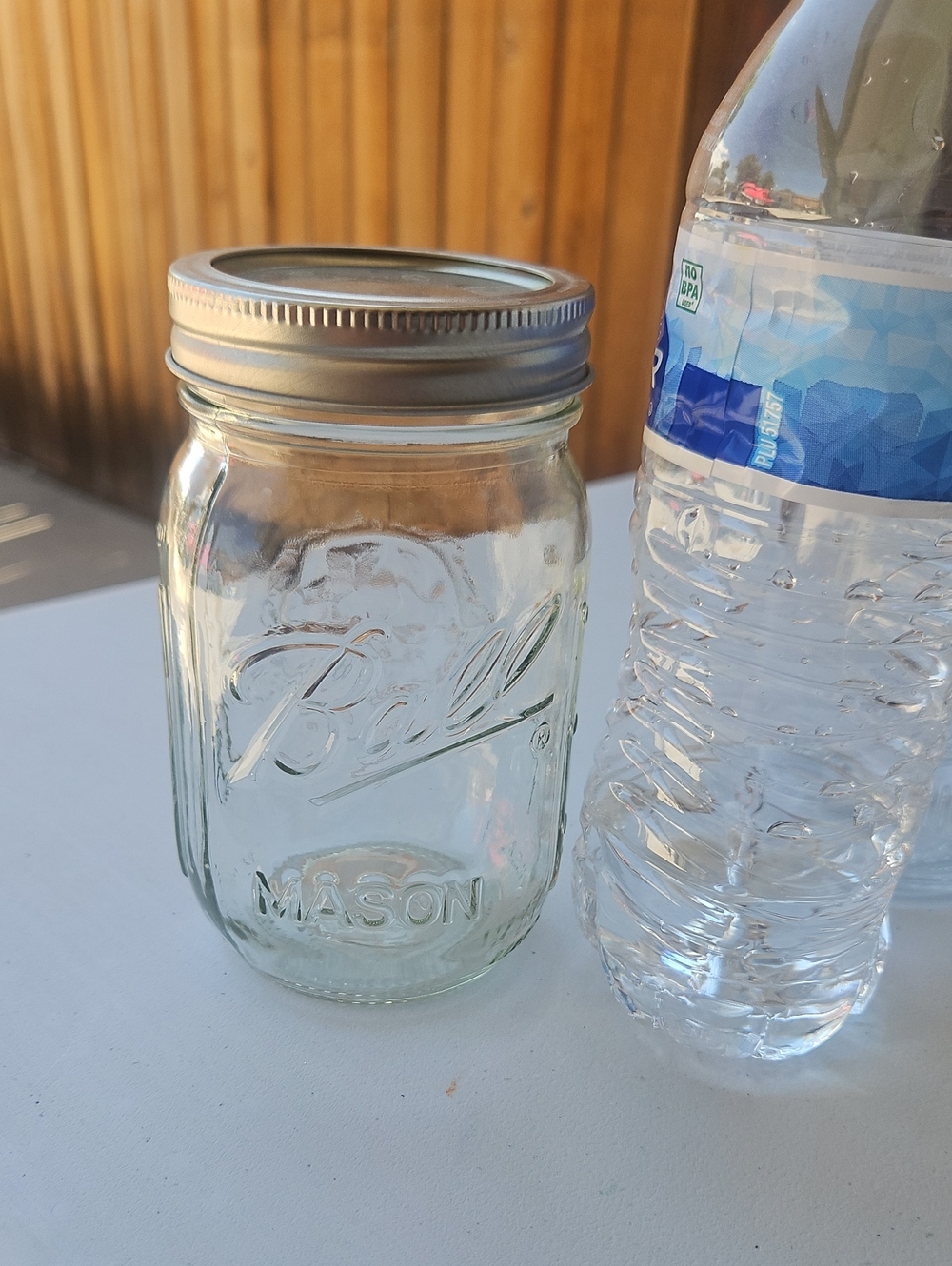 Ball® Clear Mason Jar with Silver Lid - Glass Food Storage